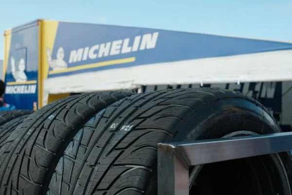 racing tires close up